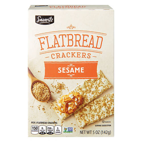Savoritz Sesame Flatbread Cracker, 5 oz